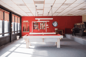 Game room features billiards, air hockey, darts, poker, and a flat screen TV
